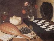 Lubin Baugin Still Life with Chessboard Norge oil painting reproduction